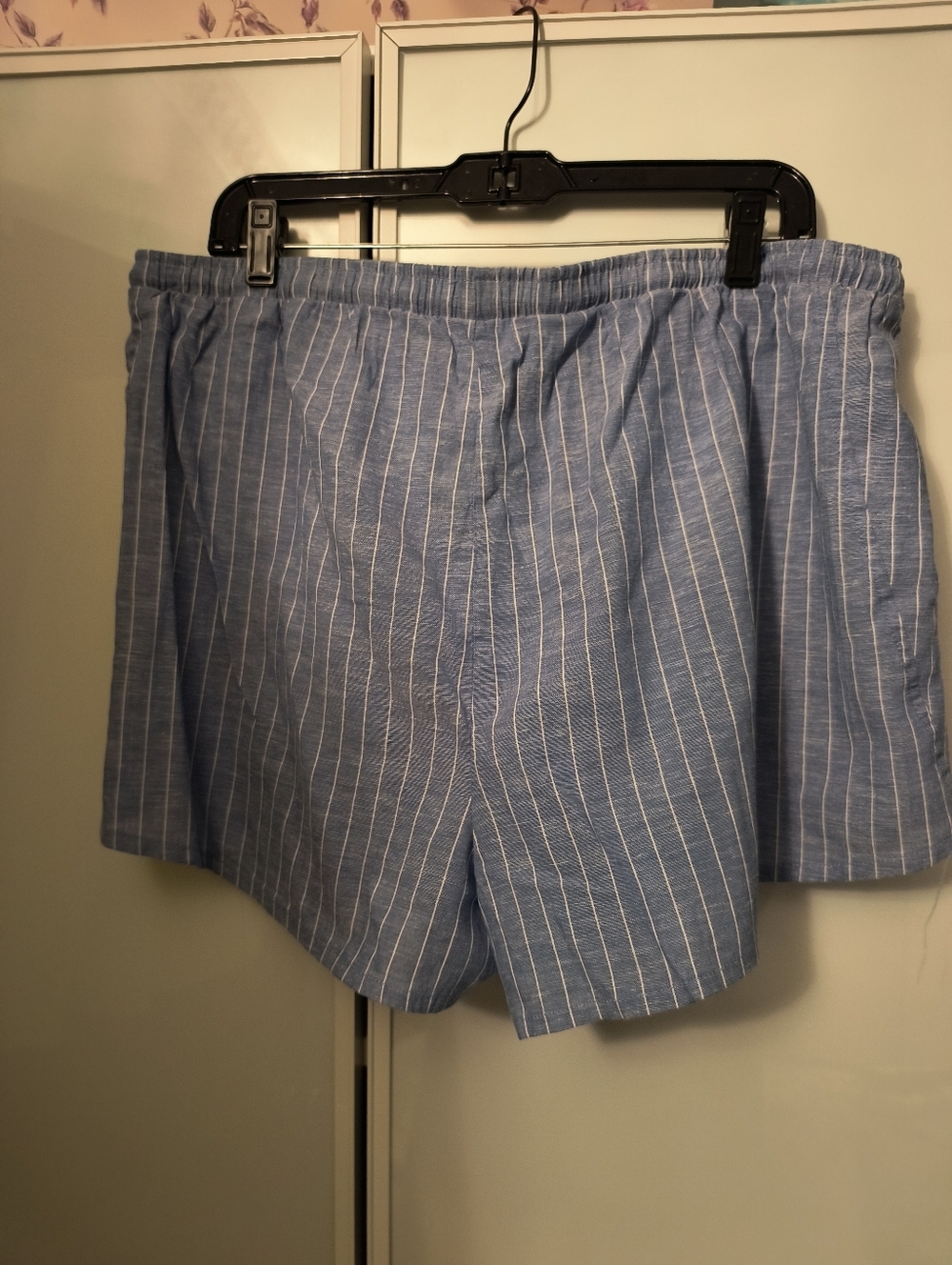 Fashion Nova Linen Blend Blue Jacket Short Summer Suit Sz XL - Picture 7 of 11